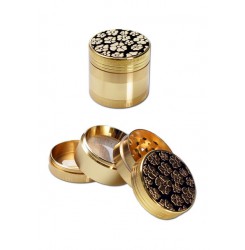 Flowers Zinc Grinder 4-part gold